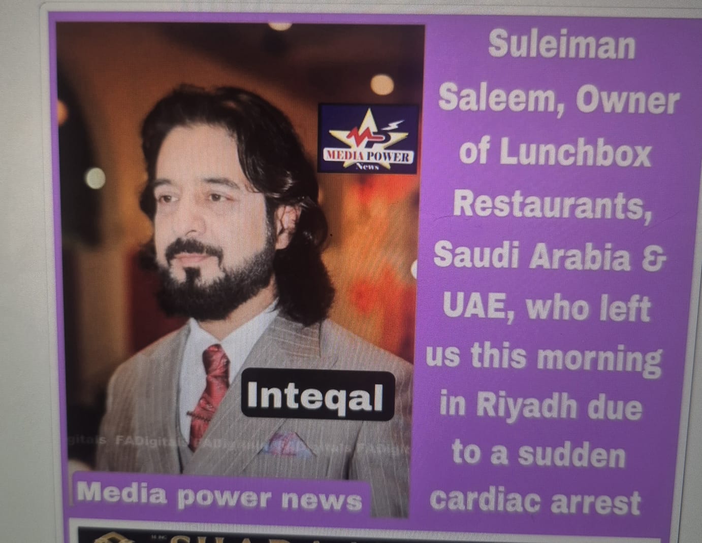 Sad Death of Suleiman Saleem